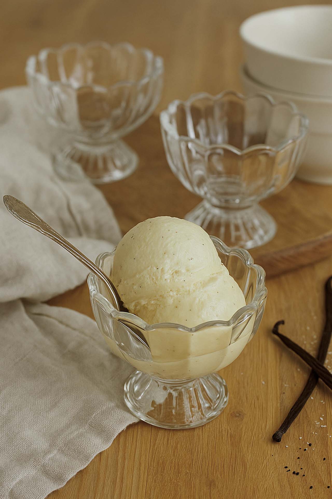 Homemade French Vanilla Ice Cream